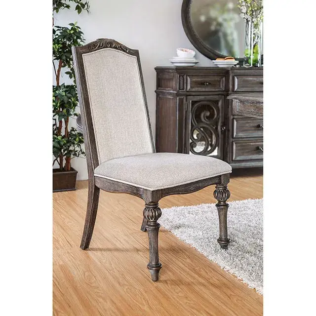 Rustic Rustic Natural Tone, Ivory Dining Set — Dining Table, main view