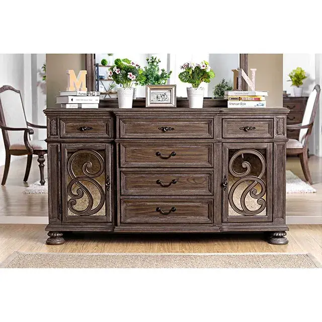 Rustic Rustic Natural Tone, Ivory Dining Set — Dining Table, view 4