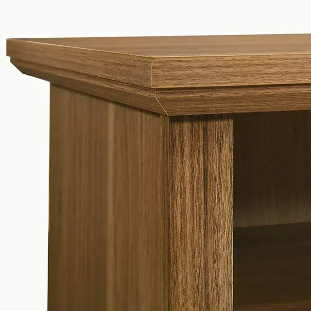 Rustic Walnut Nightstand — Nightstand, view 9