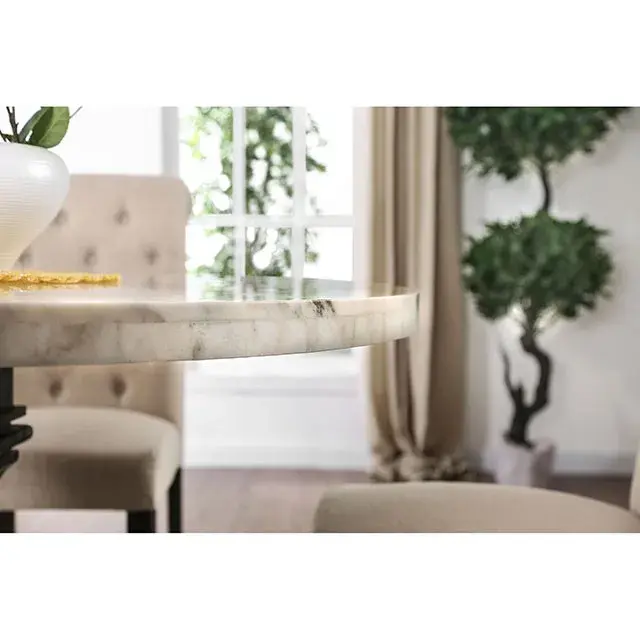 Rustic White, Antique Black Dining Set — Dining Table, view 7