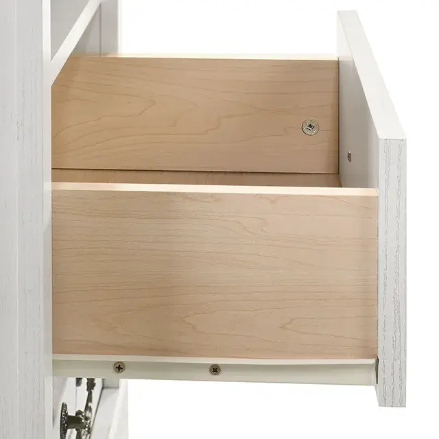 Rustic White Nightstand — Nightstand, view 10