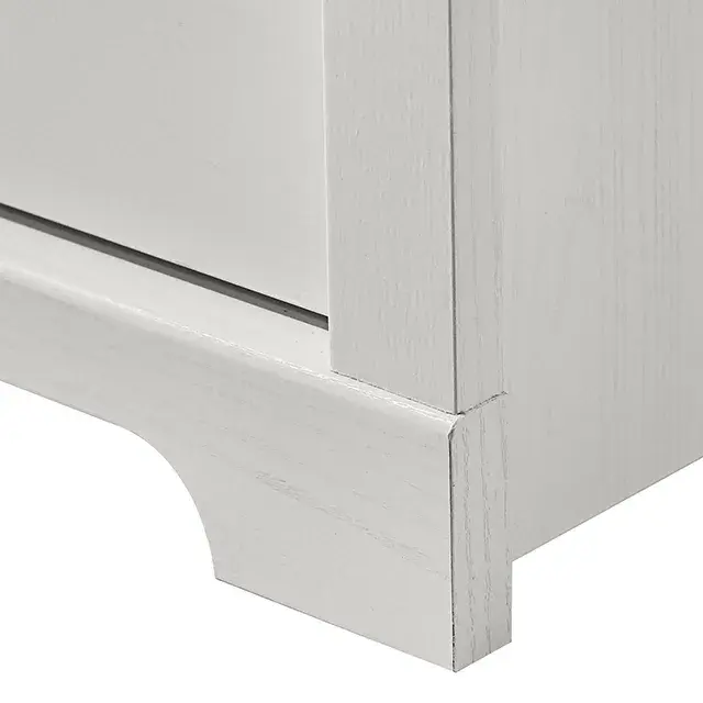 Rustic White Nightstand — Nightstand, view 13