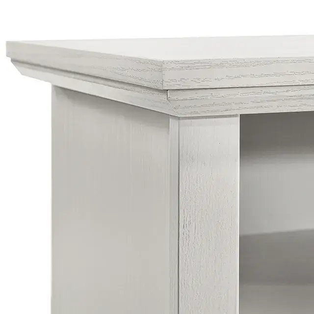 Rustic White Nightstand — Nightstand, view 9