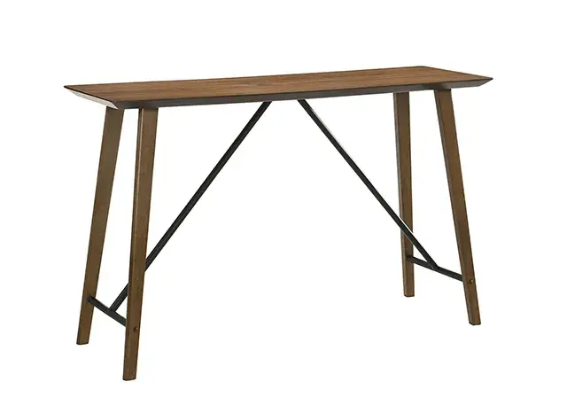 Table + 4 Chairs Mid-century Modern Dining Set (Klamath) — Dining Table, view 4