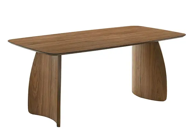 Table + 6 Chairs Mid-Century Modern Dining Set — Dining Table, view 4