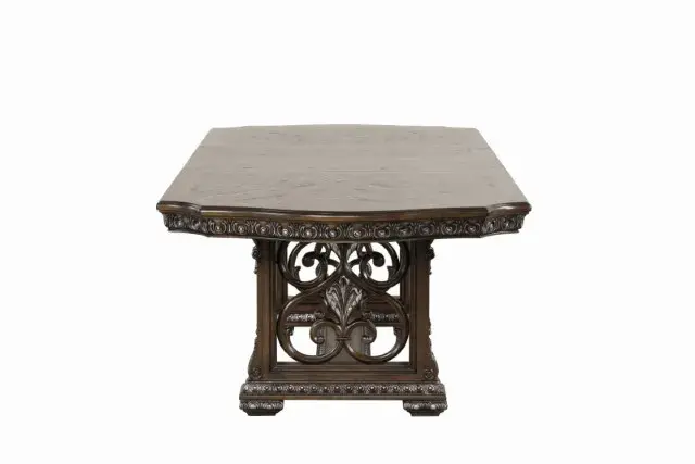 Traditional Dark Brown Dining Set (Promenade) — Dining Table, view 6