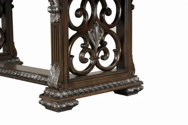Traditional Dark Brown Dining Set (Promenade) — Dining Table, view 8