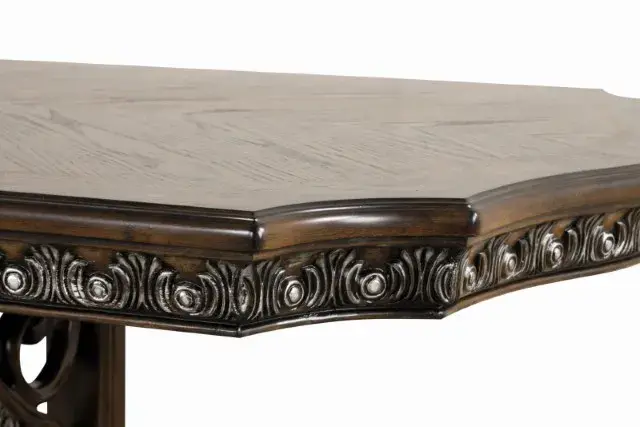 Traditional Dark Brown Dining Set (Promenade) — Dining Table, view 9