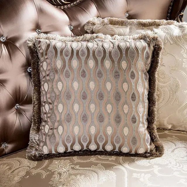 Traditional Dark Cherry/Brown Loveseat — Sofa, view 5