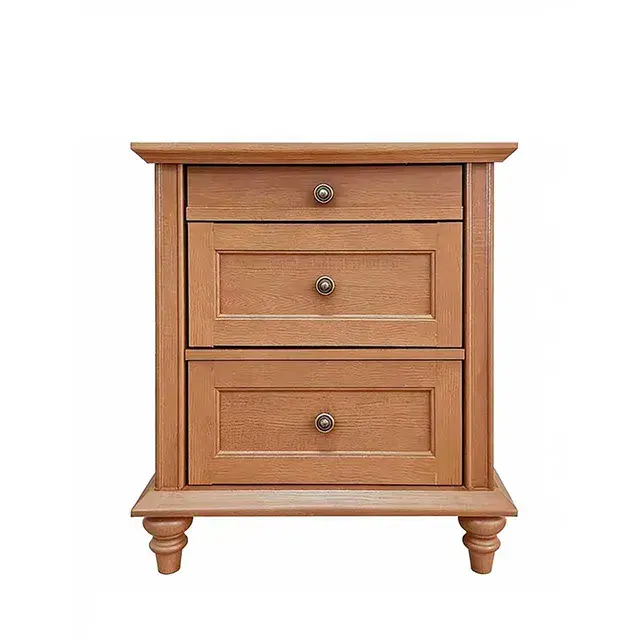 Traditional Oak Nightstand — Nightstand, view 4