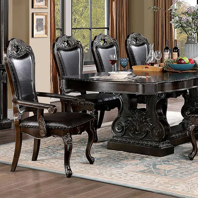 Traditional Walnut Dining Set — Dining Table, main view