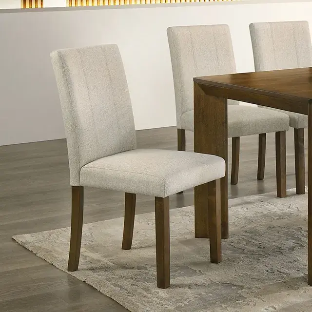 Transitional Antique Brown/Beige Accent Chair — Lounge Chair, view 2