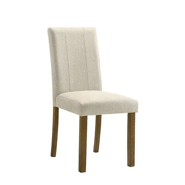 Transitional Antique Brown/Beige Accent Chair — Lounge Chair, main view