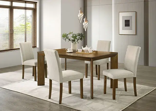 Transitional Antique Brown/Beige Accent Chair — Lounge Chair, view 4