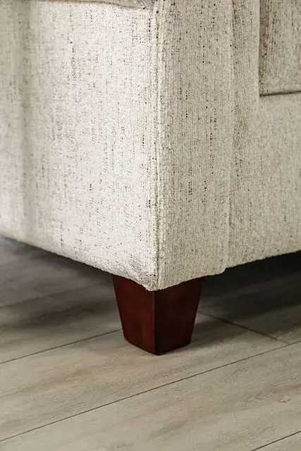Transitional Beige Loveseat — Sofa, view 6
