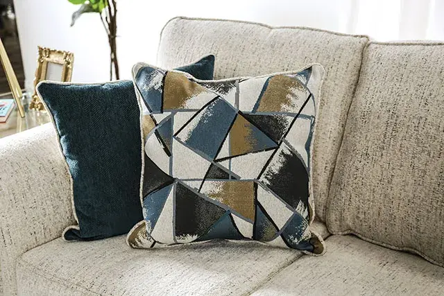 Transitional Beige Loveseat — Sofa, view 7