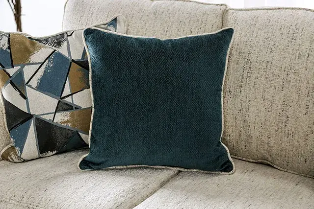Transitional Beige Loveseat — Sofa, view 8