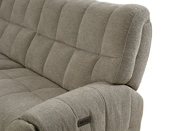 Transitional Beige Power Reclining Sectional — Sofa, view 4