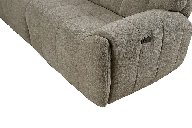 Transitional Beige Power Reclining Sectional — Sofa, view 5