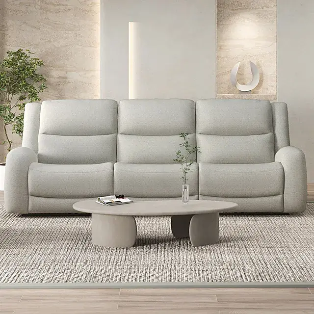 Transitional Beige Sofa — Sofa, main view