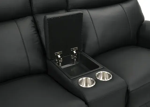 Transitional Black Power Reclining Sectional — Sofa, view 7
