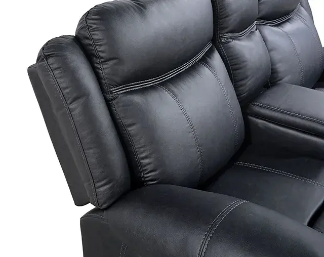 Transitional Black Sofa — Sofa, main view