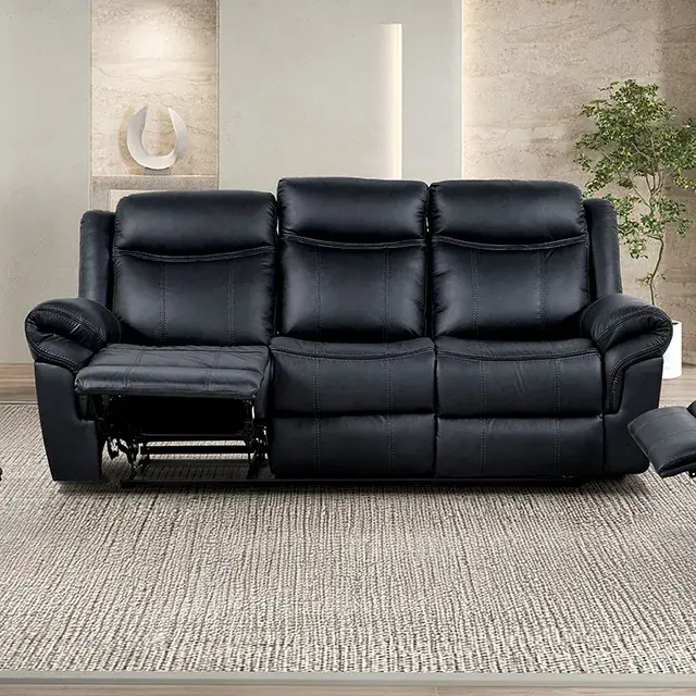 Transitional Black Sofa — Sofa, view 4