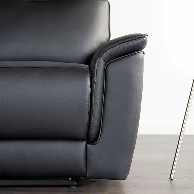 Transitional Black Sofa (Bienne) — Sofa, view 5