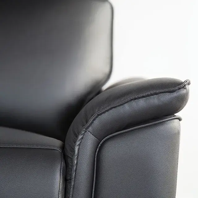 Transitional Black Sofa (Bienne) — Sofa, view 6
