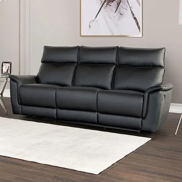 Transitional Black Sofa (Bienne) — Sofa, main view
