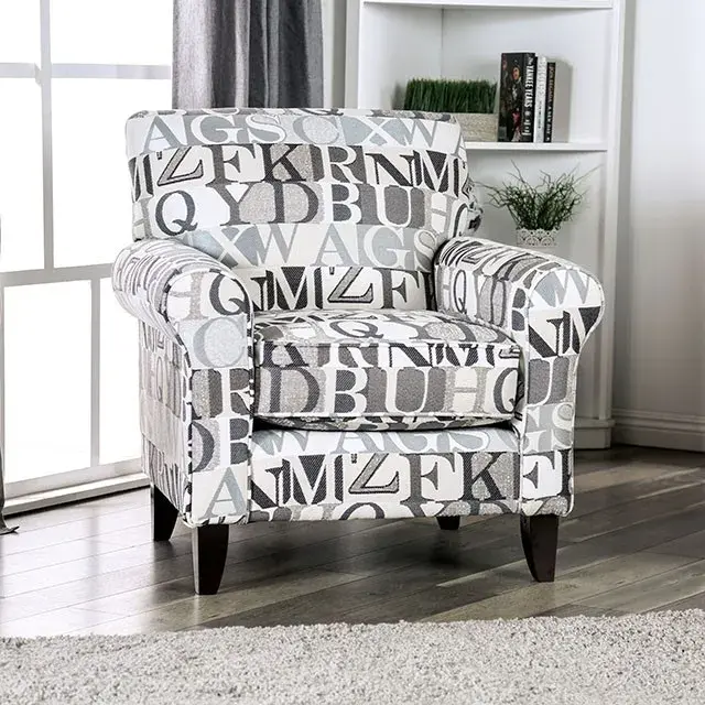 Transitional Bluish Gray Sofa — Sofa, view 5