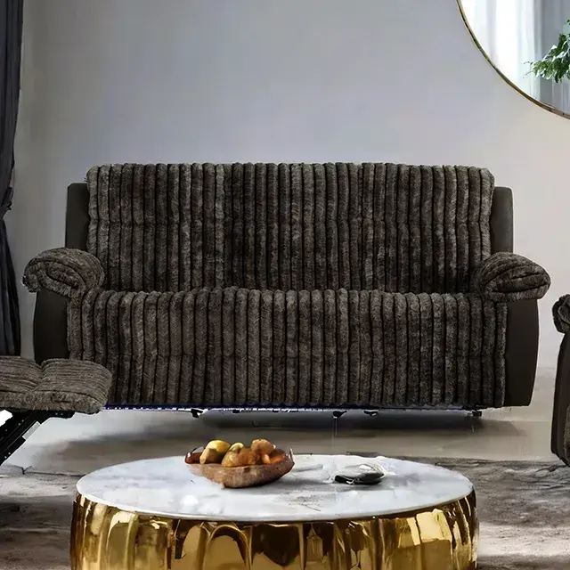 Transitional Brown Sofa (Dionysus) — Sofa, view 3