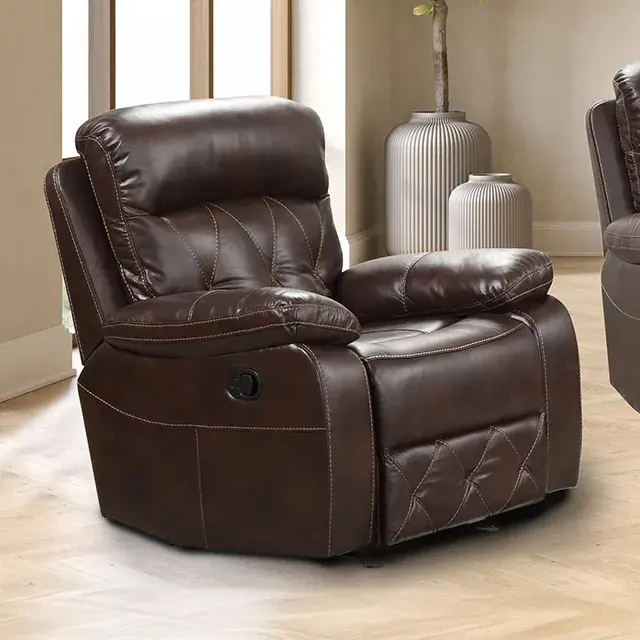 Transitional Brown Sofa (Osias) — Sofa, view 4