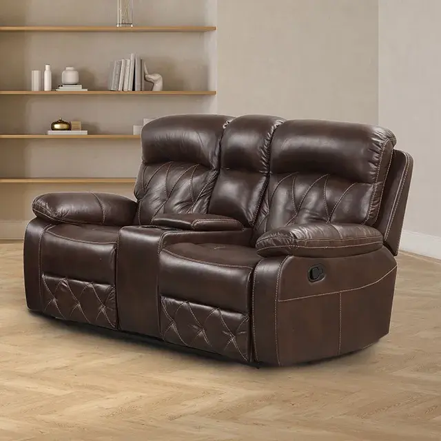 Transitional Brown Sofa (Osias) — Sofa, view 5