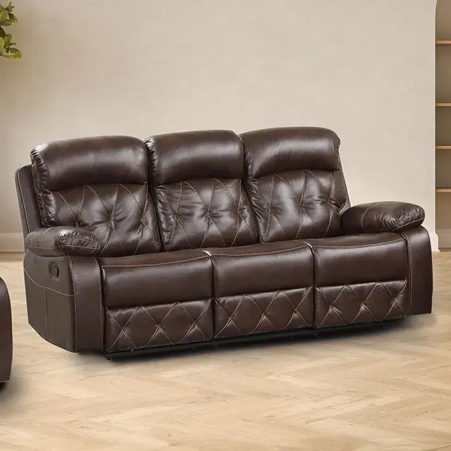 Transitional Brown Sofa (Osias) — Sofa, view 2