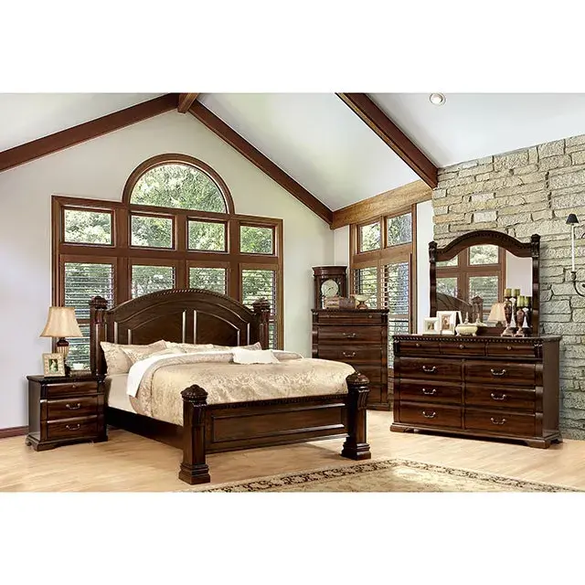 Transitional Cherry Nightstand — Nightstand, view 3