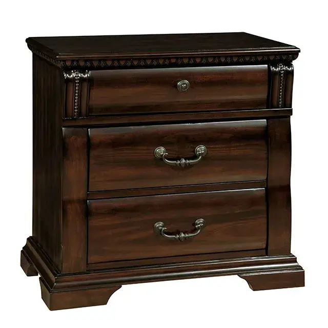 Transitional Cherry Nightstand — Nightstand, view 4
