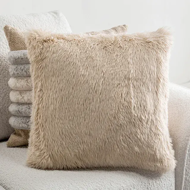 Transitional Cream/Tan Sectional Sofa — Sofa, view 6
