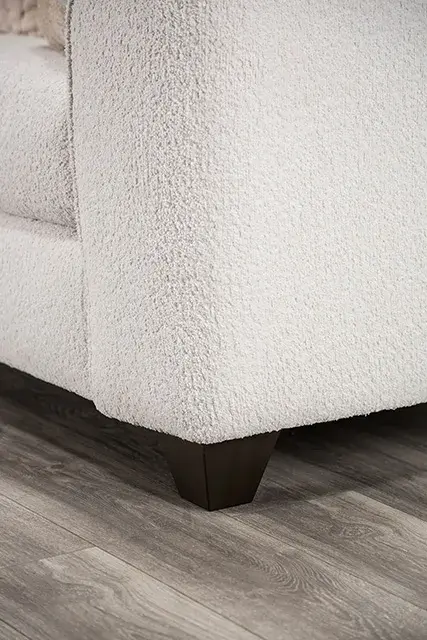 Transitional Cream/Tan Sectional Sofa — Sofa, view 8
