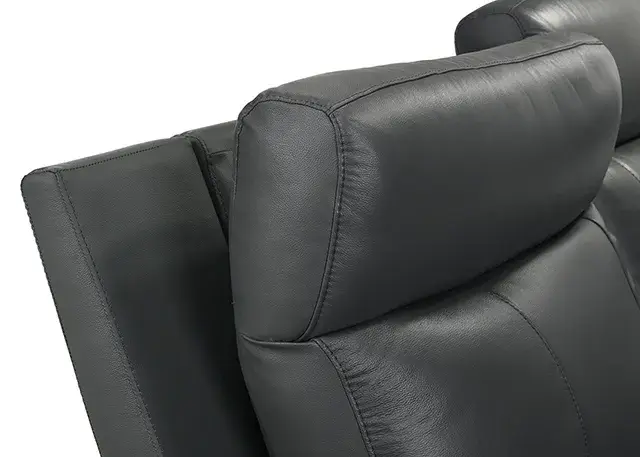 Transitional Dark Gray Power Reclining Sectional (Oliverus) — Sofa, view 6