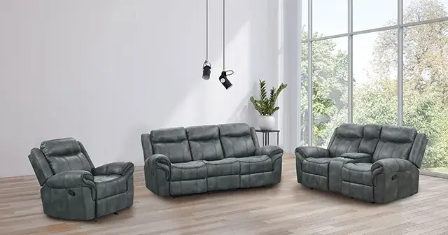 Transitional Dark Gray Sofa — Sofa, main view