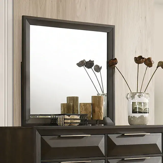 Transitional Espresso Nightstand — Nightstand, view 4