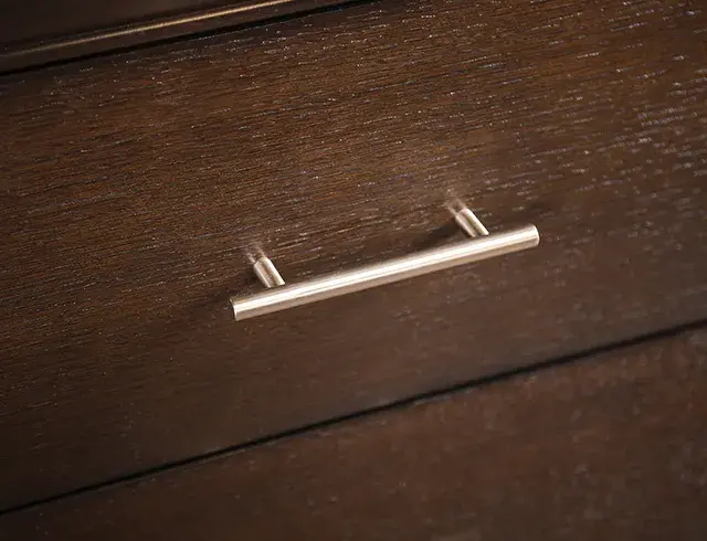 Transitional Espresso Nightstand (Hinwitz) — Nightstand, view 3
