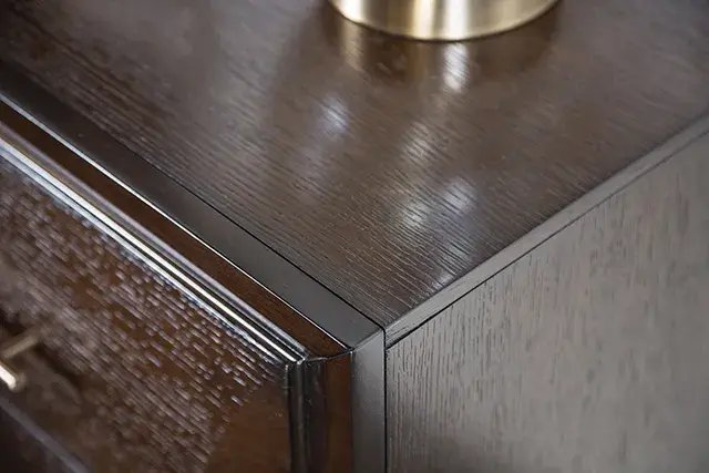 Transitional Espresso Nightstand (Hinwitz) — Nightstand, view 4