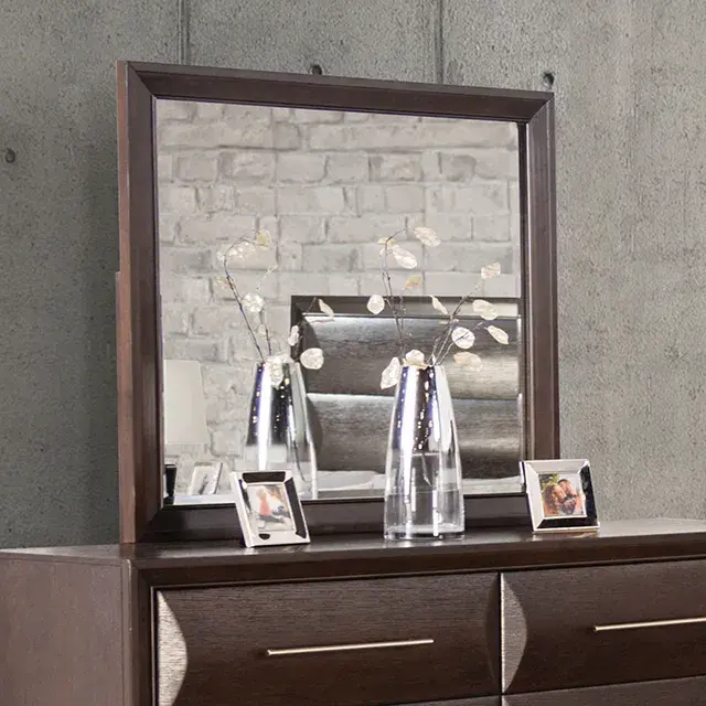 Transitional Espresso Nightstand (Hinwitz) — Nightstand, view 7