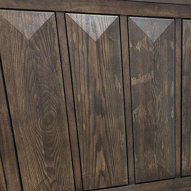 Transitional Espresso Queen Bedroom Set (Hexham) — Bed Frame, view 2