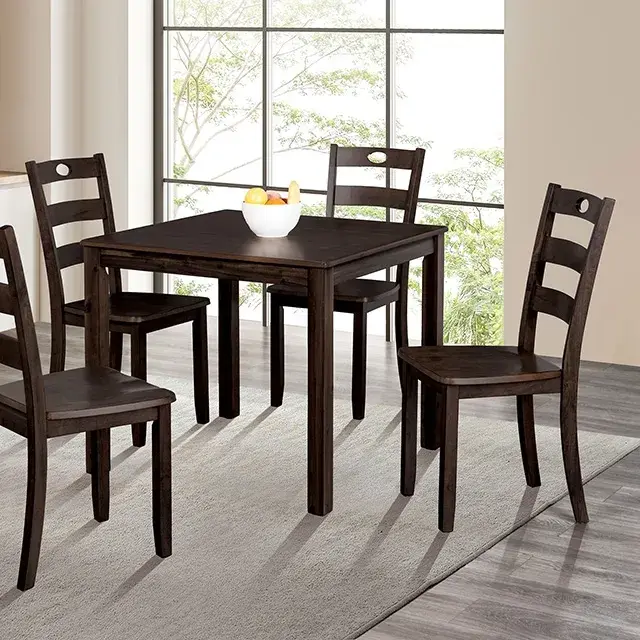 Transitional Expresso Dining Set — Dining Table, main view