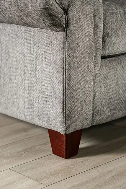 Transitional Graphite Sofa — Sofa, view 4