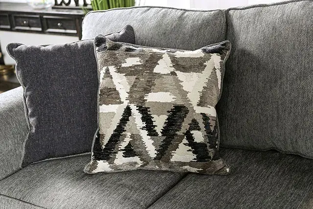 Transitional Graphite Sofa — Sofa, view 5