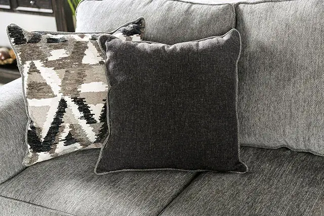 Transitional Graphite Sofa — Sofa, view 6